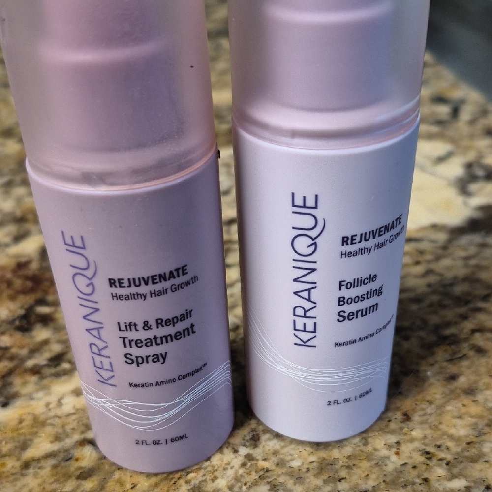 Lift & Repair Treatment Spray and Follicle Boosting Serum Set - Pink and White